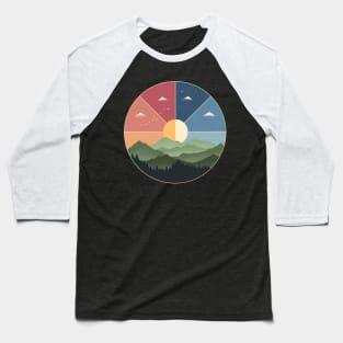 Nature day and night Baseball T-Shirt